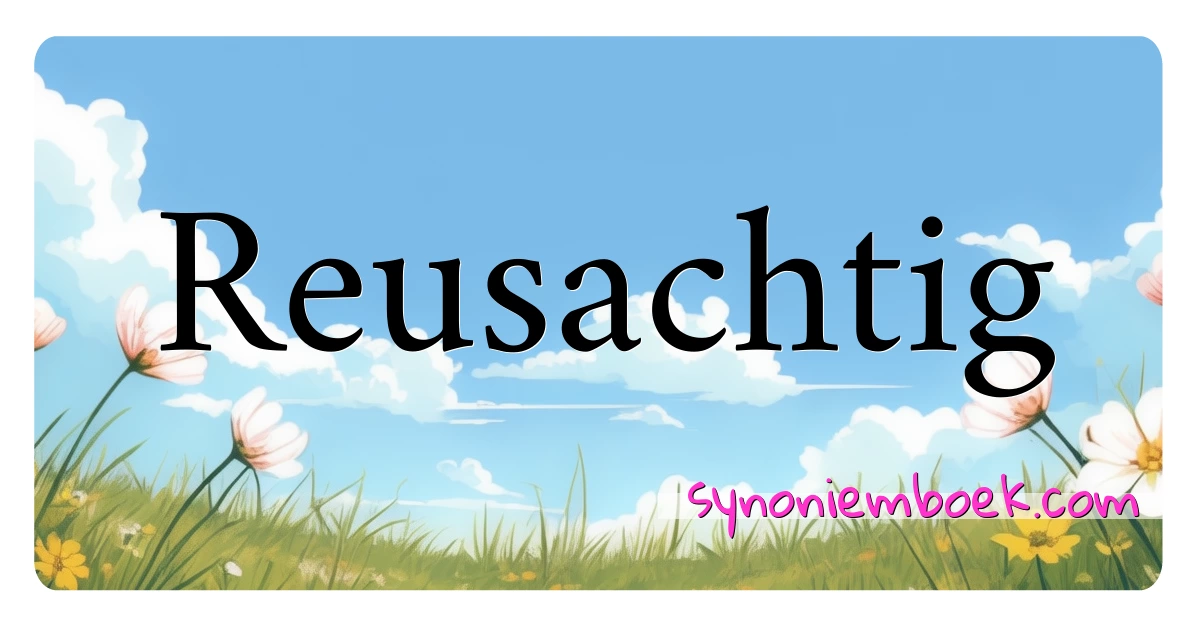 Reusachtig synoniemen kruiswoordraadsel betekenen uitleg en gebruik